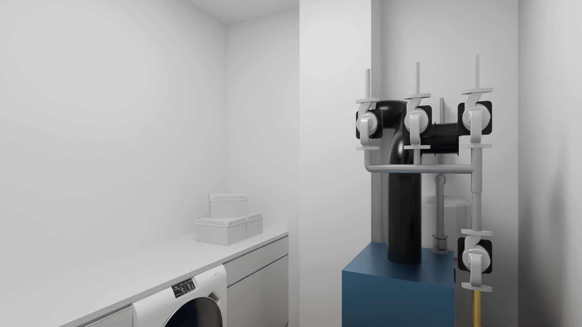 Wirschafts-/Heizungsraum visualisiert