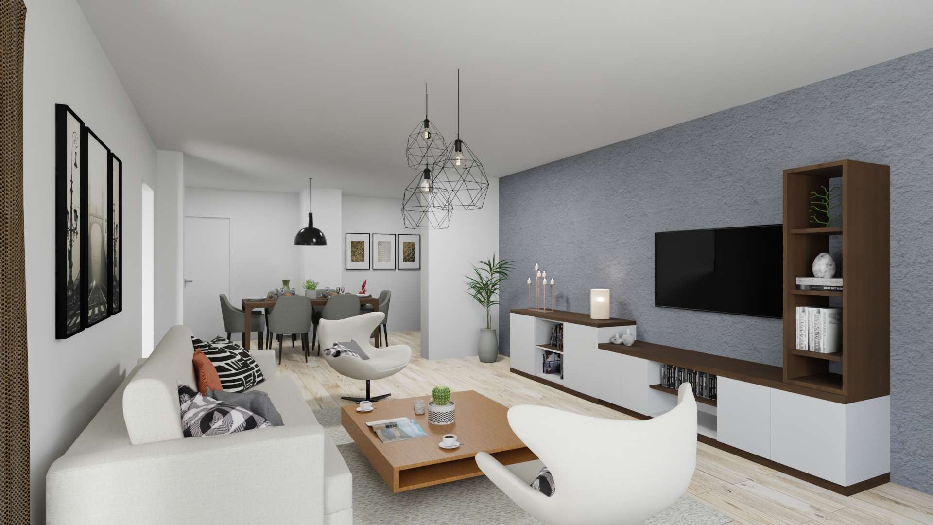 Wohnzimmer visualisiert