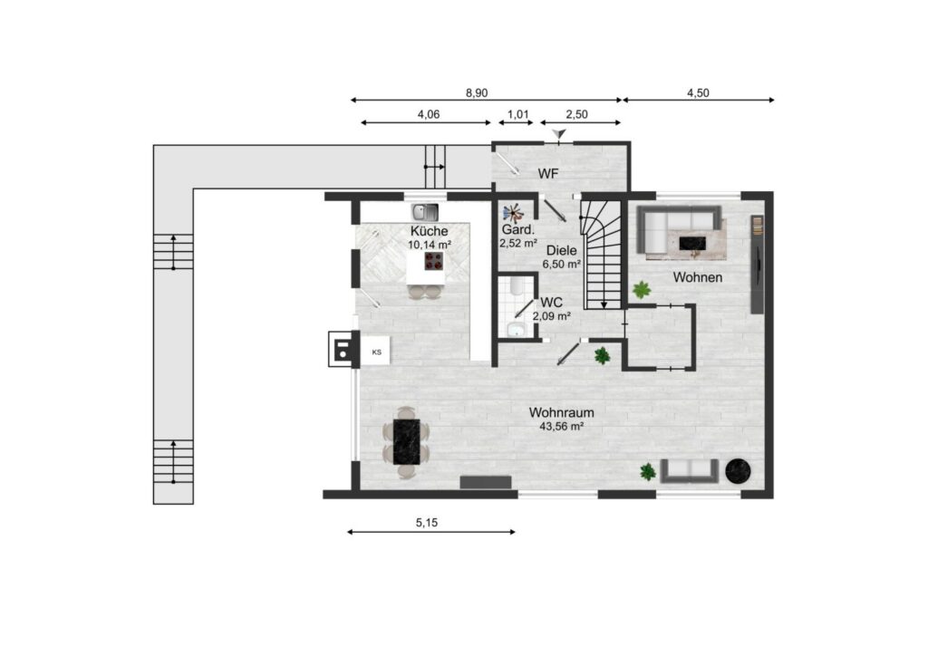 Grundriss Erdgeschoss