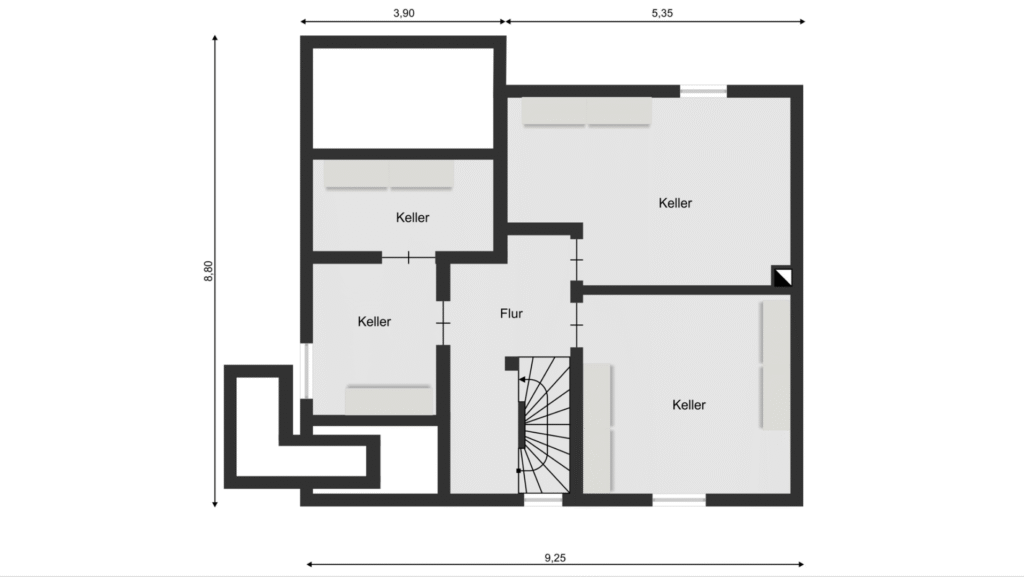 Grundriss Kellergeschoss