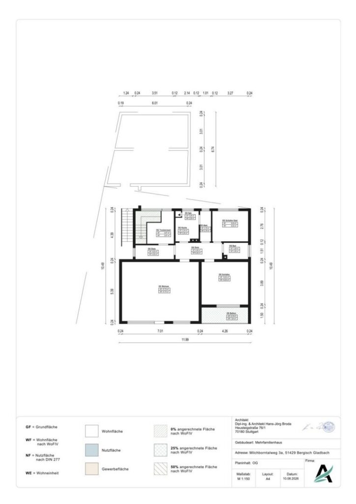 Grundriss Obergeschoss