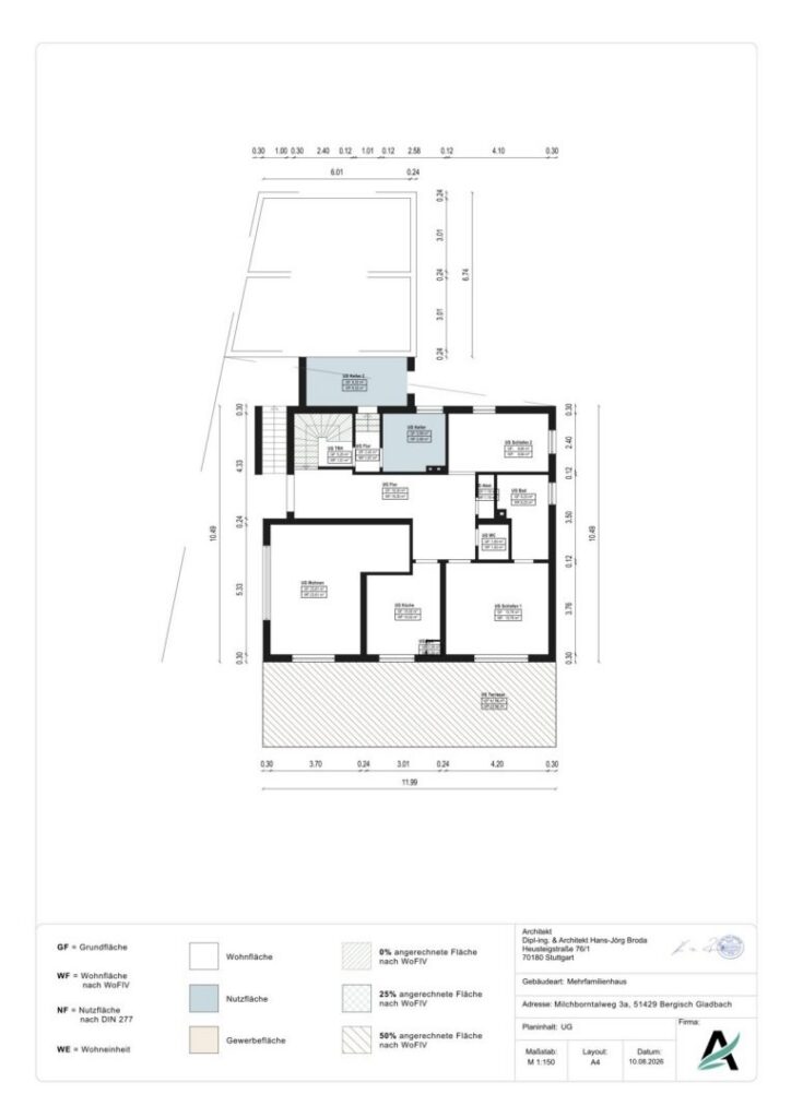 Grundriss Untergeschoss