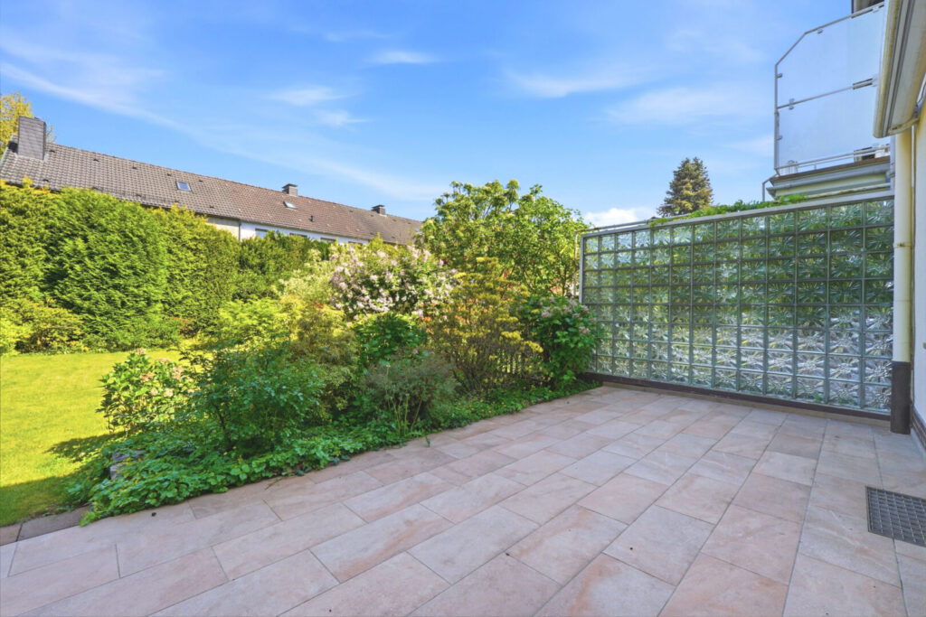 Terrasse mit Ostausrichtung