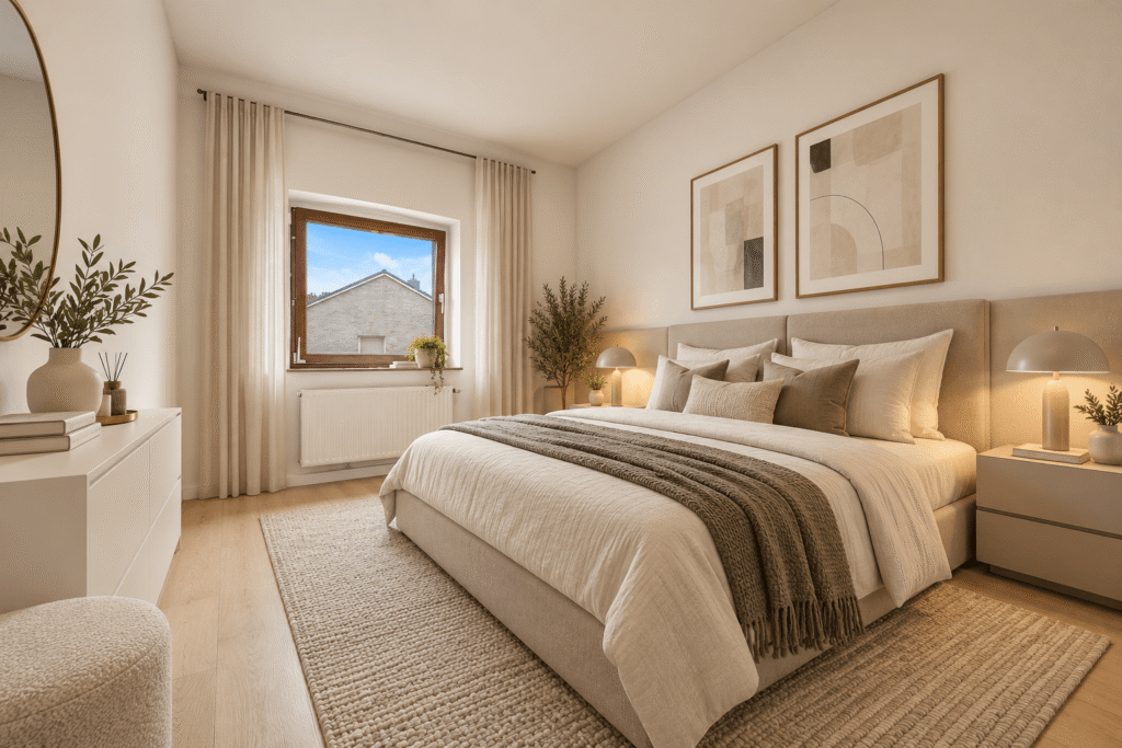 Schlafzimmer visualisiert